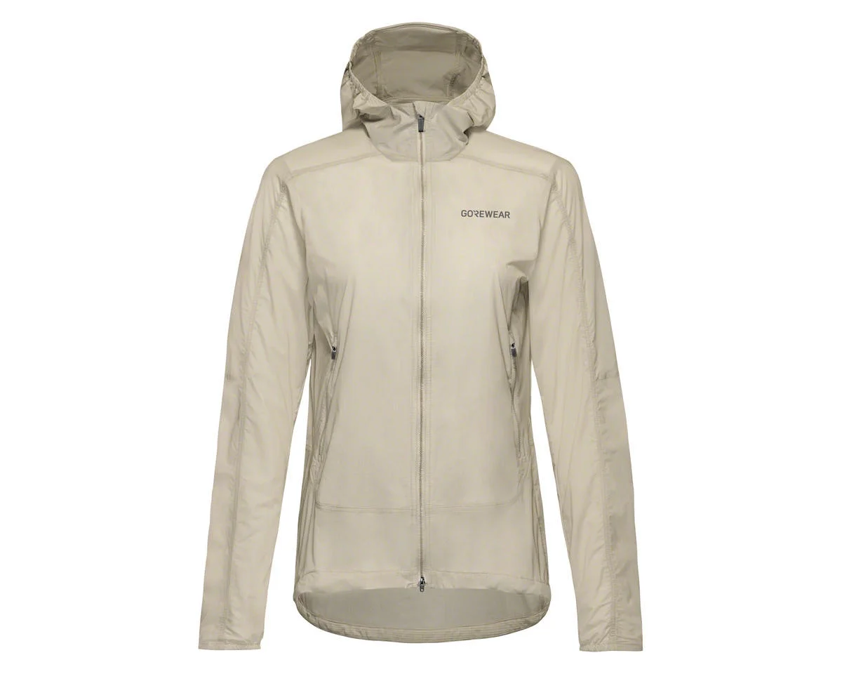 Gore Wear Fernflow Hooded Windbreaker (Black) (Women's) (M)